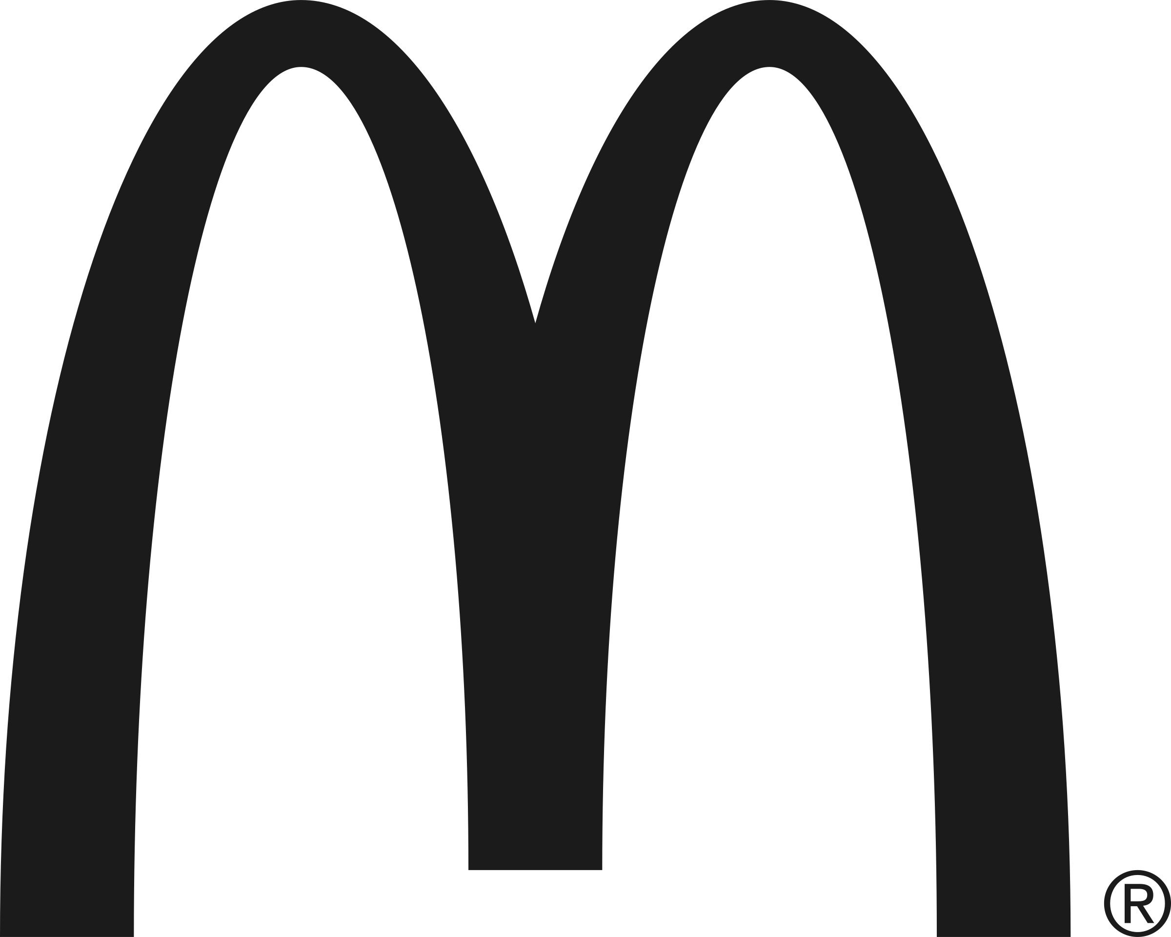 mcdonalds black logo png transparent