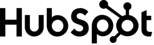 HubSpot logo in black.