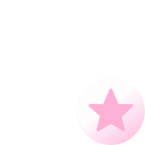 Pink star icon in a circle, representing loyalty rewards.