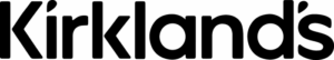 The Kirkland's brand logo shown as a black lowercase wordmark on a transparent background.
