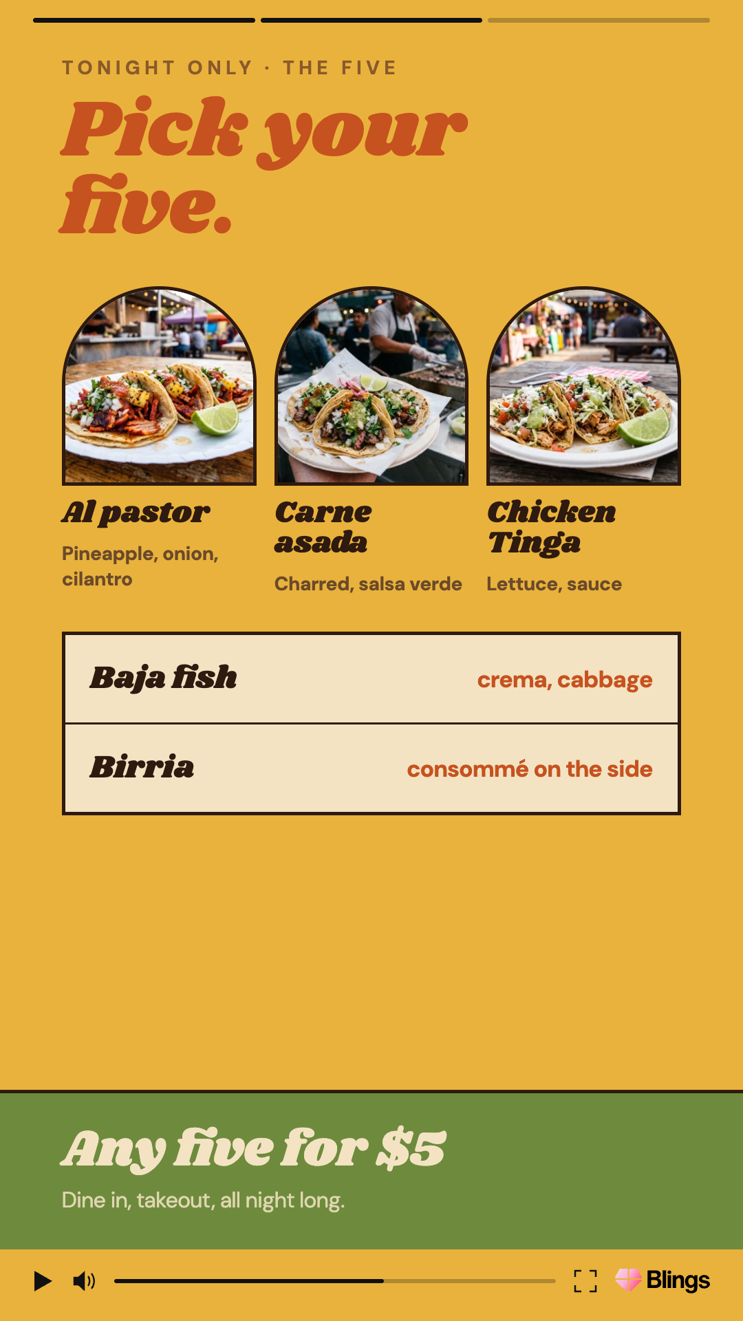 taco cinco 02 lineup