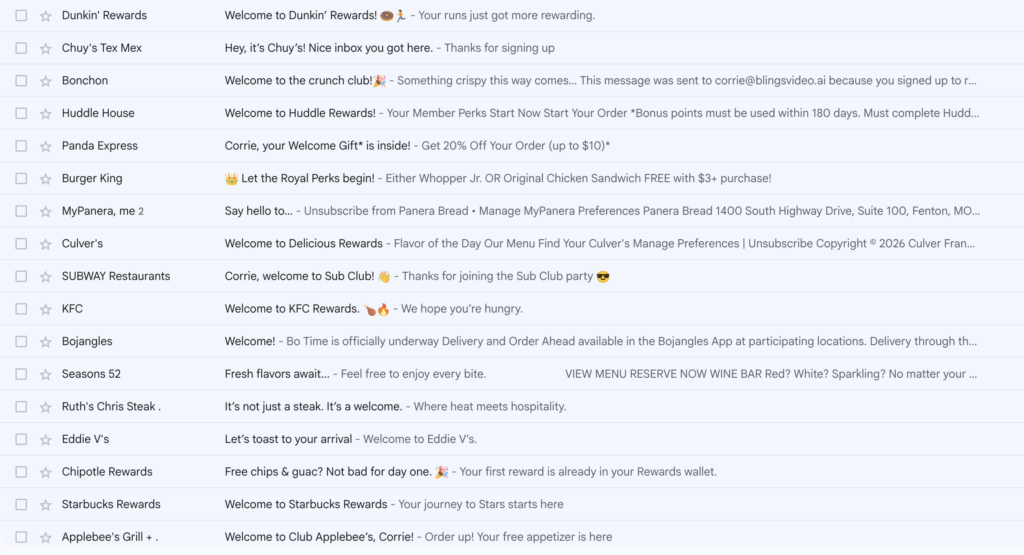 Introducing the QSR email index: 127 brands, one inbox, sixty days 2 screenshot 2026 09 02 at 104215 am